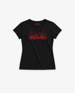Baby Tee Girls - No Bra Club Flame