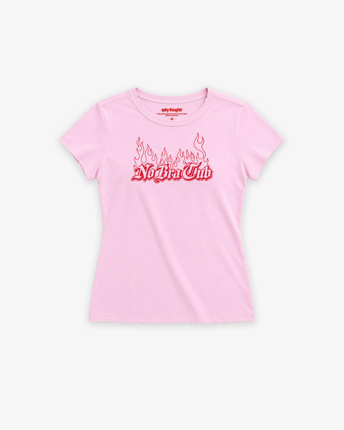Baby Tee Girls - No Bra Club Flame