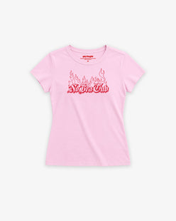Baby Tee Girls - No Bra Club Flame