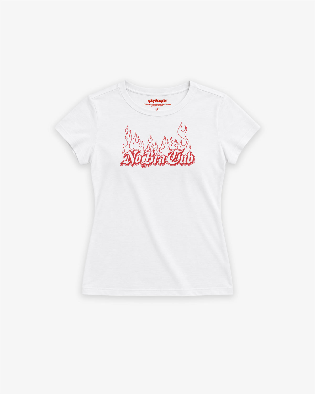 Baby Tee Girls - No Bra Club Flame