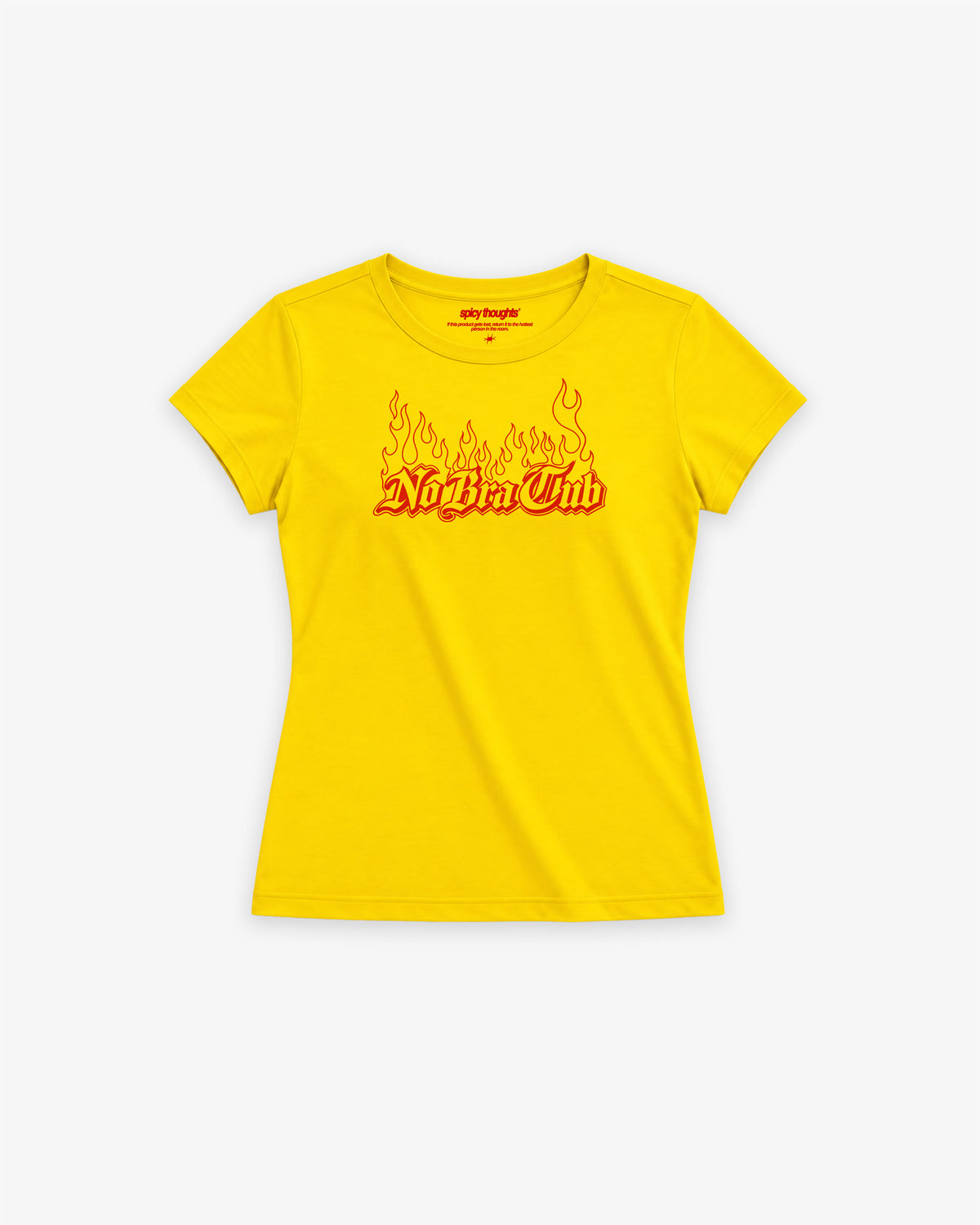 Baby Tee Girls - No Bra Club Flame