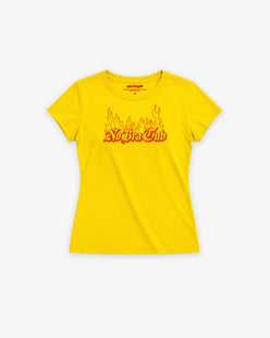 Baby Tee Girls - No Bra Club Flame