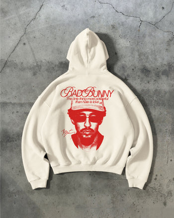 Oversized Hoodie - Love is more powerful than hate