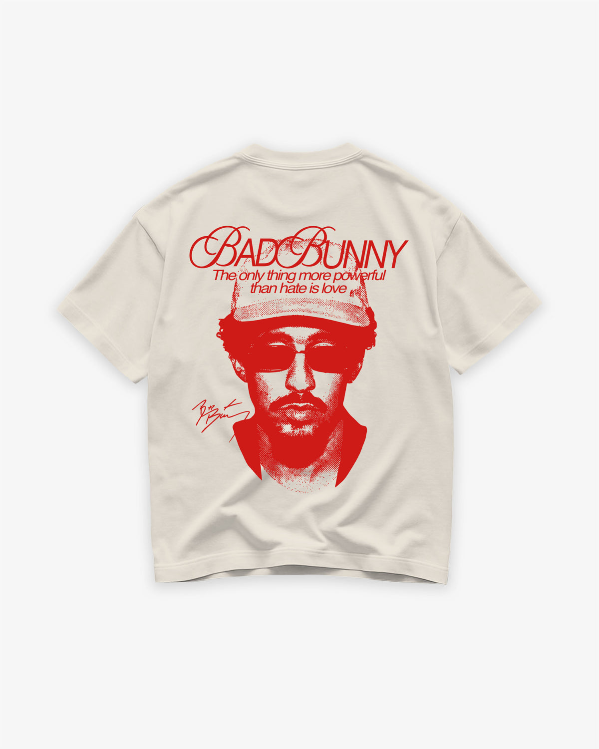 Heavy Oversized Tee - Love is more powerful than hate