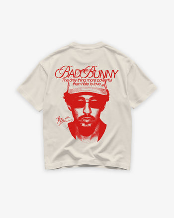 Heavy Oversized Tee - Love is more powerful than hate