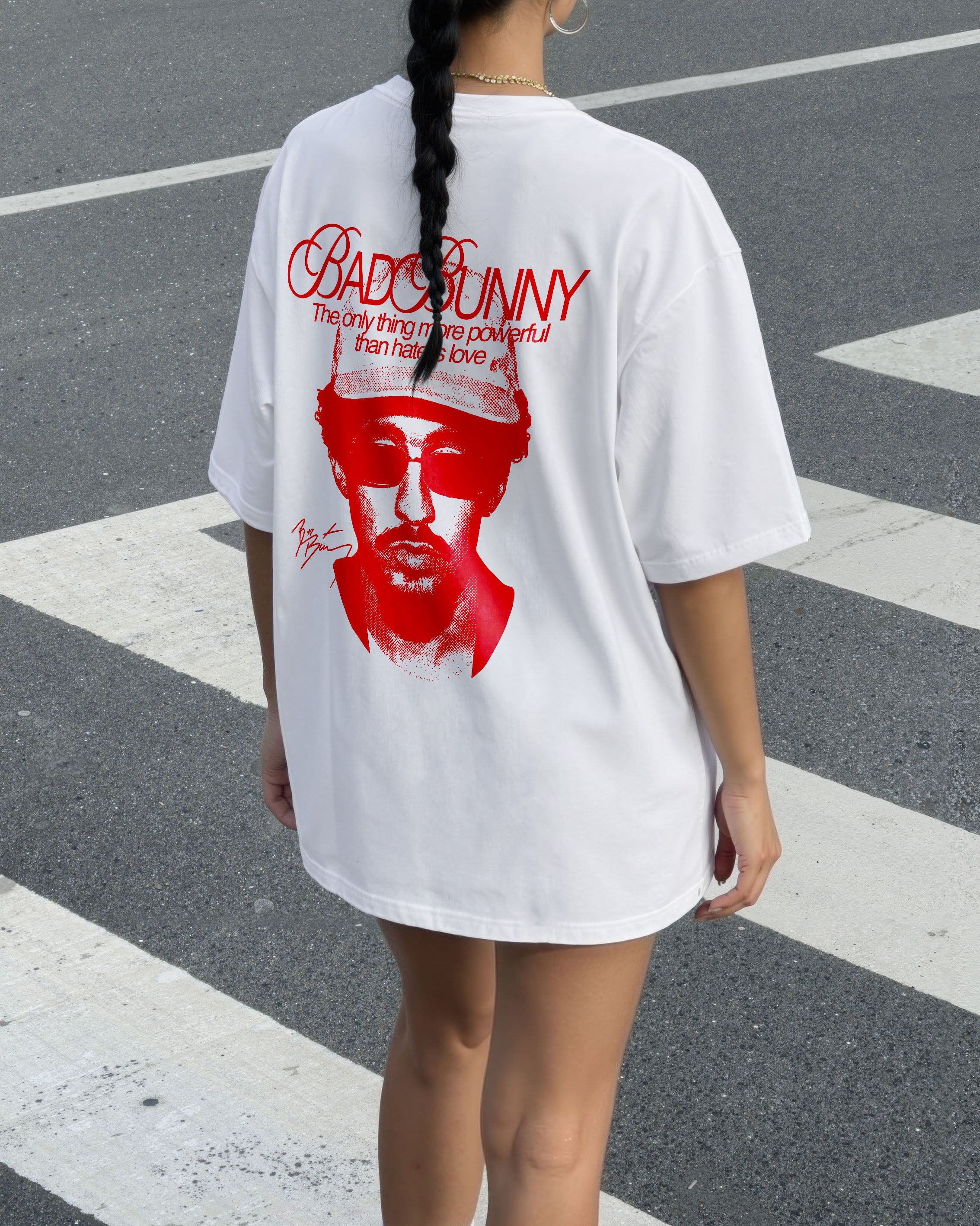 Heavy Oversized Tee - Love is more powerful than hate – Spicy Thoughts