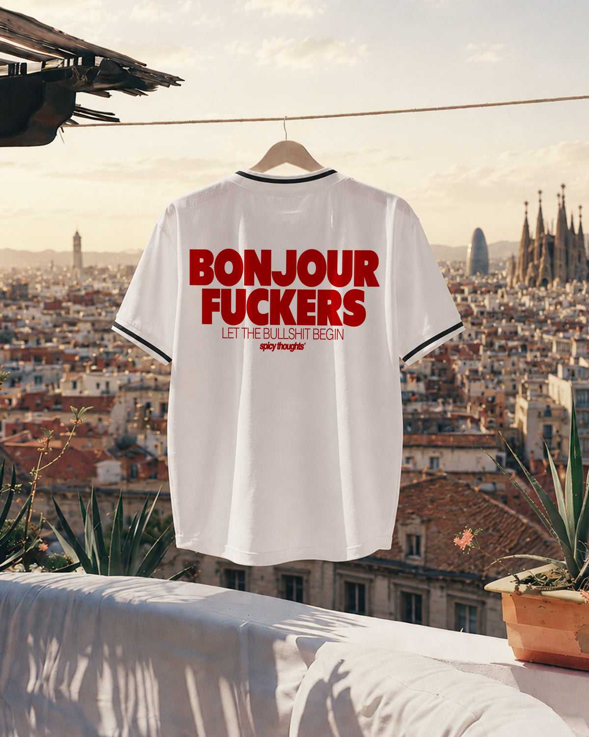 Baseball Shirt - Bonjour Fuckers