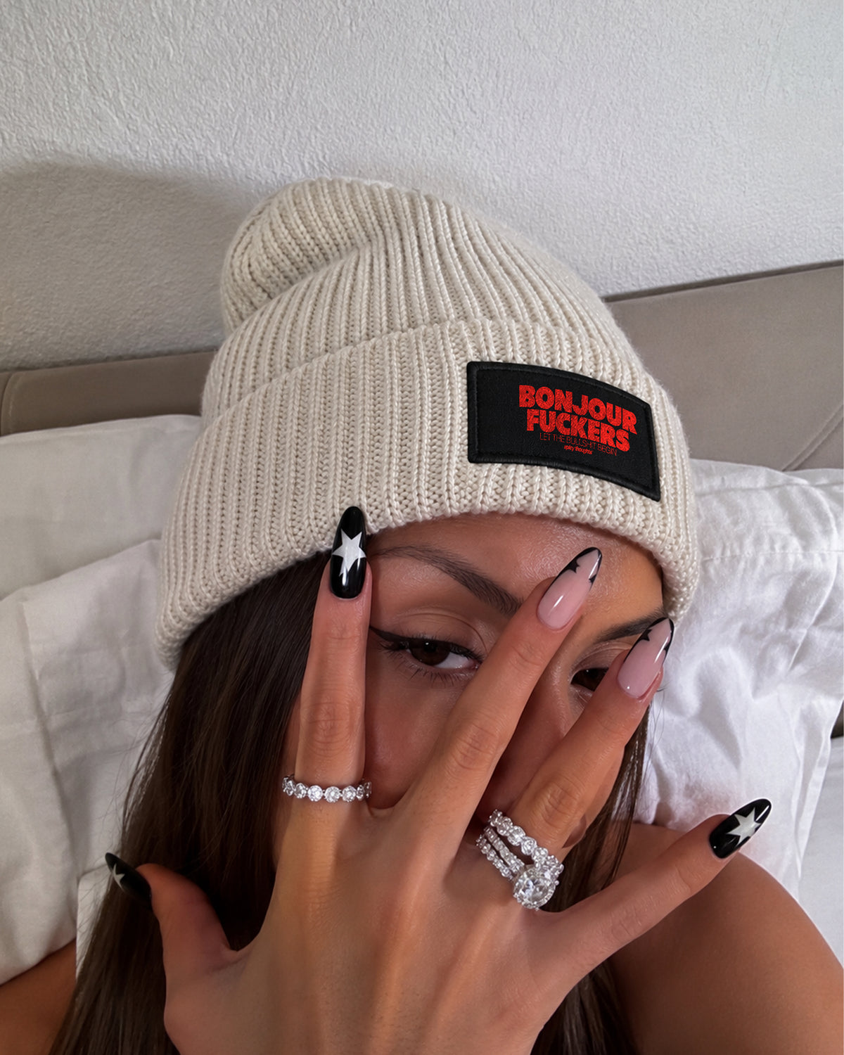 Beanie Patch - Bonjour Fuckers
