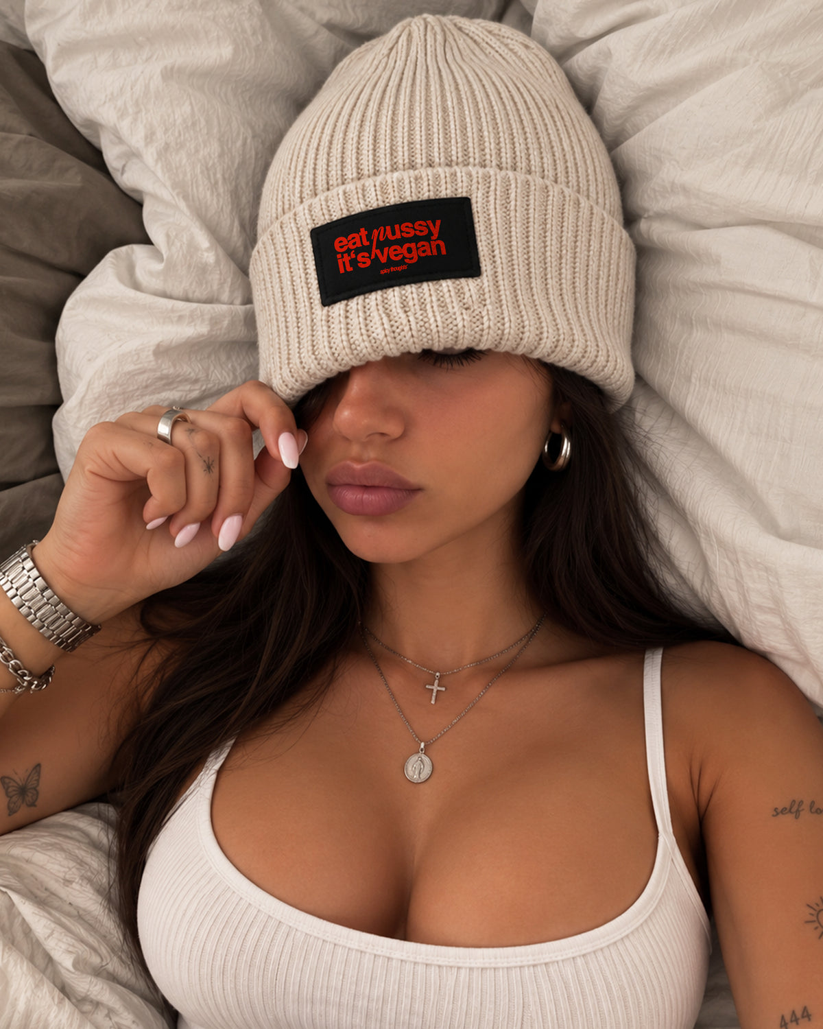 Beanie Patch - Eat Pussy It’s Vegan