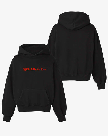 Oversized Hoodie Black - Back In Town