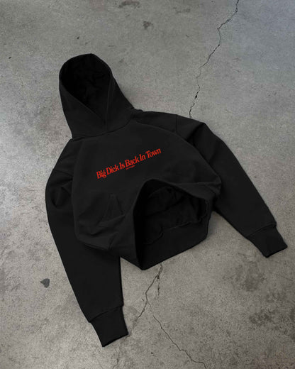 Oversized Hoodie Black - Back In Town