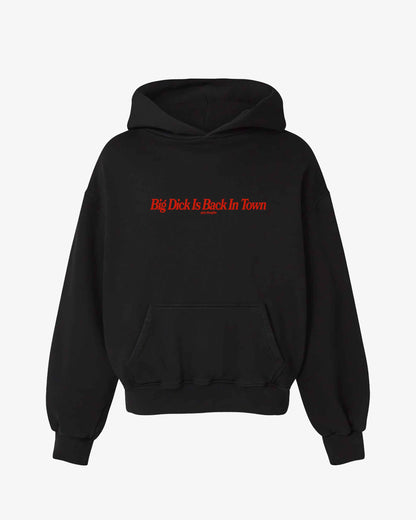 Oversized Hoodie Black - Back In Town