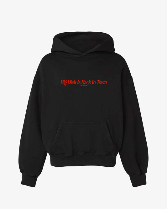 Oversized Hoodie Black - Back In Town