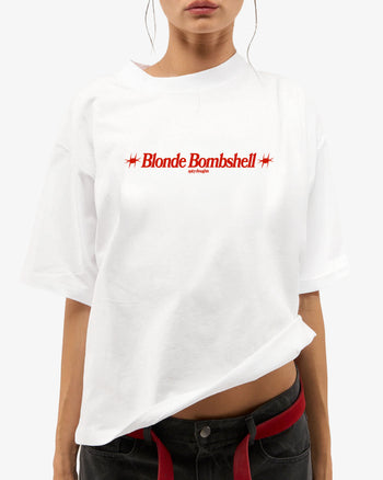 Heavy Oversized Tee - Blonde Bombshell