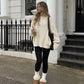Boxy Cable Knit Sweater