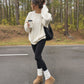 Boxy Cable Knit Sweater