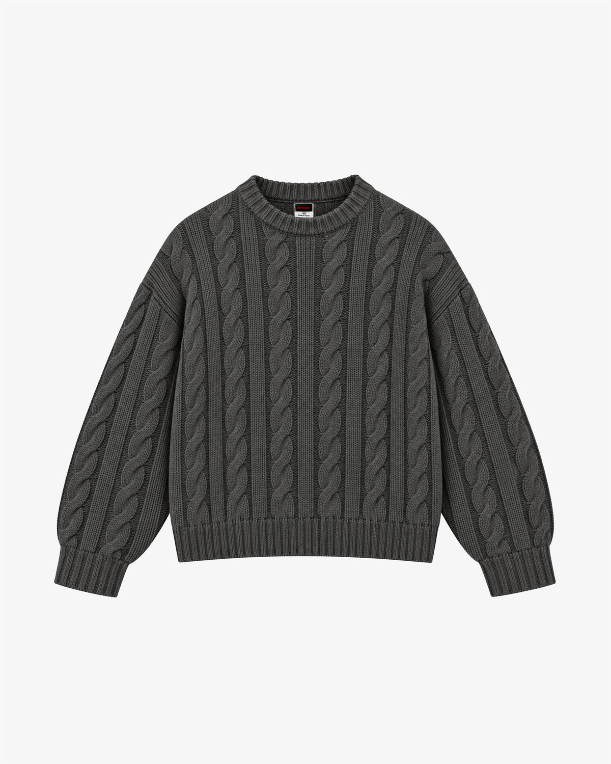Boxy Cable Knit Sweater