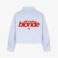 Boxy Striped Shirt Girls - Life Is Better Blonde