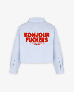Boxy Striped Shirt Girls - Bonjour Fuckers