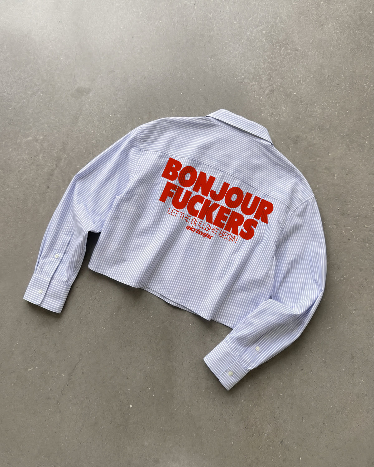 Boxy Striped Shirt Girls - Bonjour Fuckers