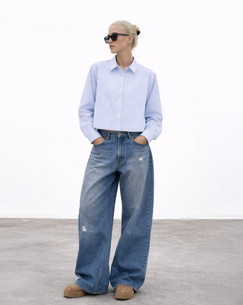 Boxy Striped Shirt Girls - Always late