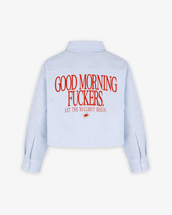 Boxy Striped Shirt Girls - Good Morning Fuckers