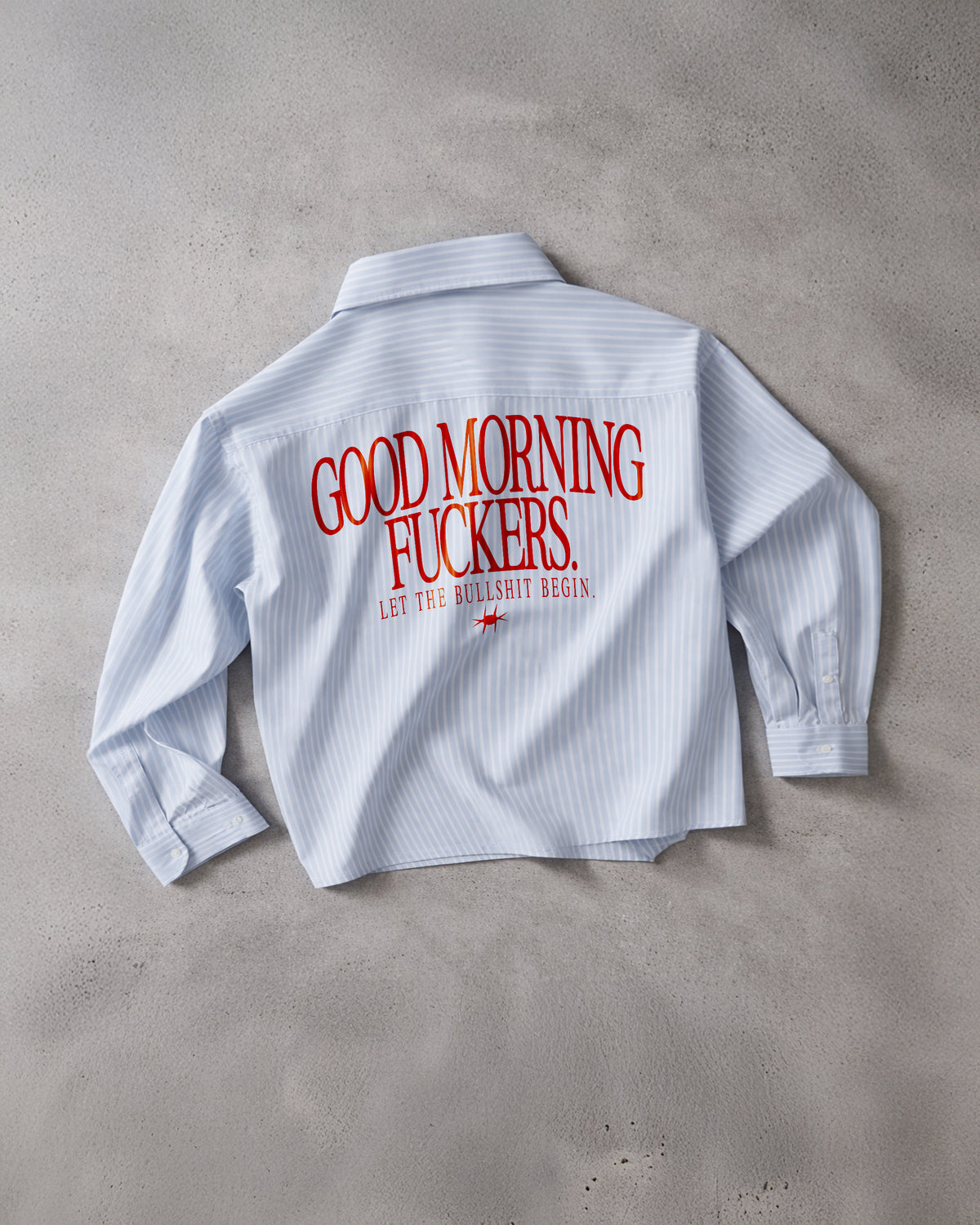 Boxy Striped Shirt Girls - Good Morning Fuckers