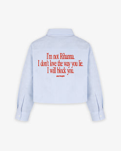 Boxy Striped Shirt Girls - I Will Block You