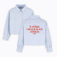 Boxy Striped Shirt Girls - I Will Block You