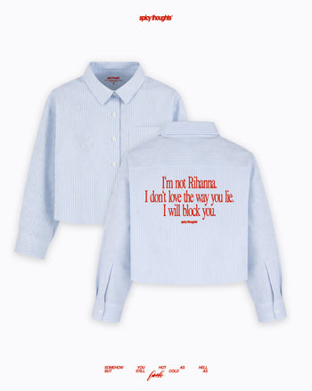 Boxy Striped Shirt Girls - I Will Block You