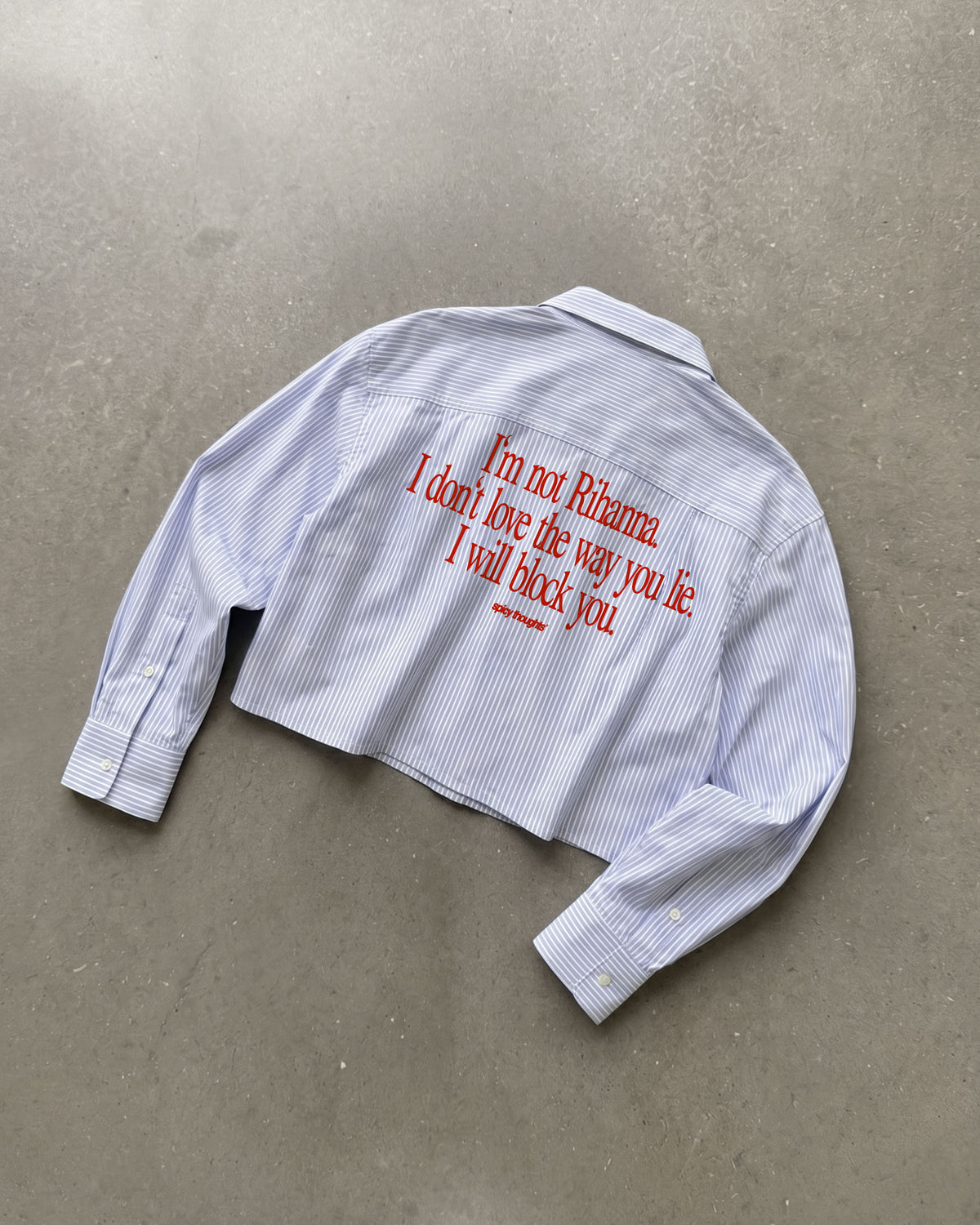 Boxy Striped Shirt Girls - I Will Block You