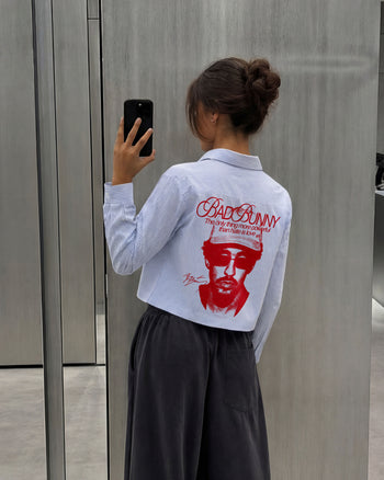 Boxy Striped Shirt Girls - Love is more powerful than hate