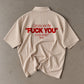 Boxy Short Sleeve Shirt - Can you see the fuck you in my smile