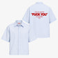 Boxy Short Sleeve Shirt - Can you see the fuck you in my smile