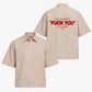 Boxy Short Sleeve Shirt - Can you see the fuck you in my smile