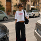 Boxy Tee Girls - I Want Peace But I Flirt With Chaos