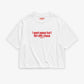 Boxy Tee Girls - I Want Peace But I Flirt With Chaos