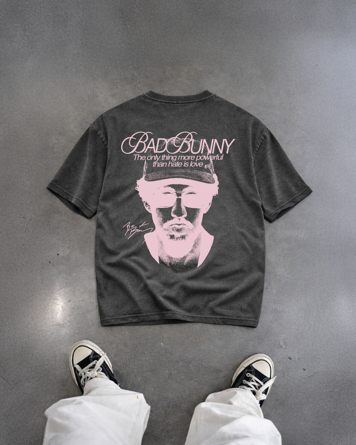Heavy Oversized Tee - Love is more powerful than hate