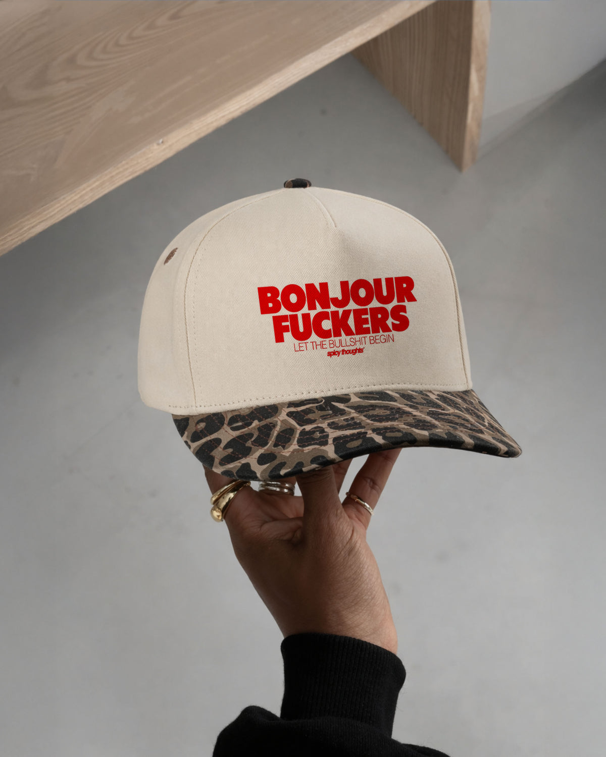 Cap Leopard - Bonjour Fuckers