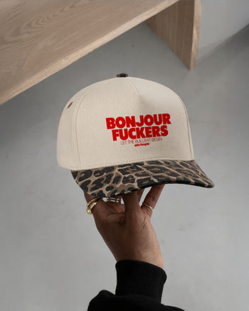 Cap Leopard - Bonjour Fuckers