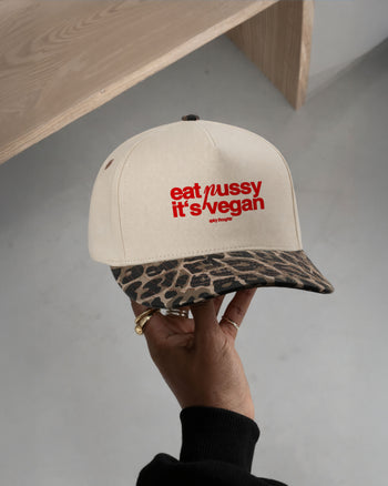 Cap Leopard - Eat P*ssy It's Vegan