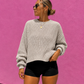 Cropped Knitted Sweater Girls
