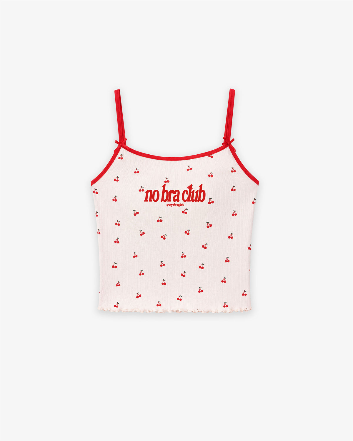 Rib Top Cherry - No Bra Club