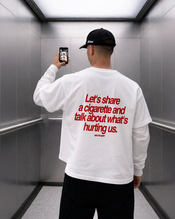 Heavy Oversized Tee - Let’s Share a Cigarette