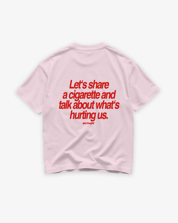 Heavy Oversized Tee - Let’s Share a Cigarette