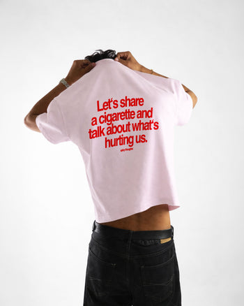 Heavy Oversized Tee - Let’s Share a Cigarette