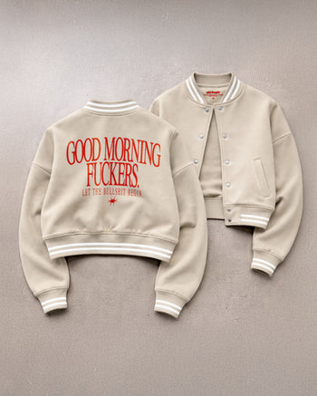 College Sweat Jacket Girls - Good Morning Fuckers