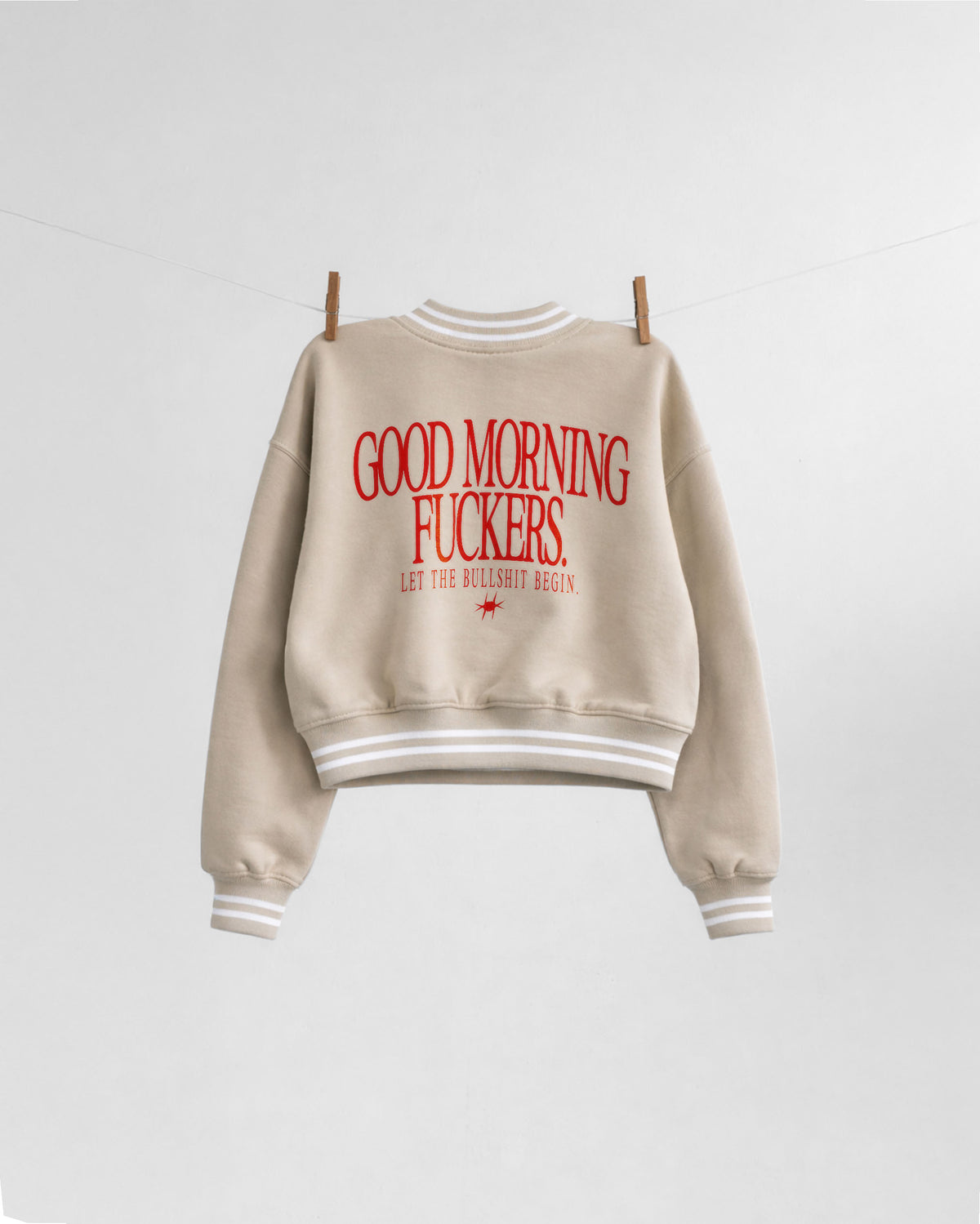 College Sweat Jacket Girls - Good Morning Fuckers