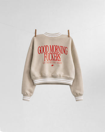 College Sweat Jacket Girls - Good Morning Fuckers