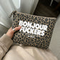 Cosmetic Bag Leopard - Bonjour Fuckers